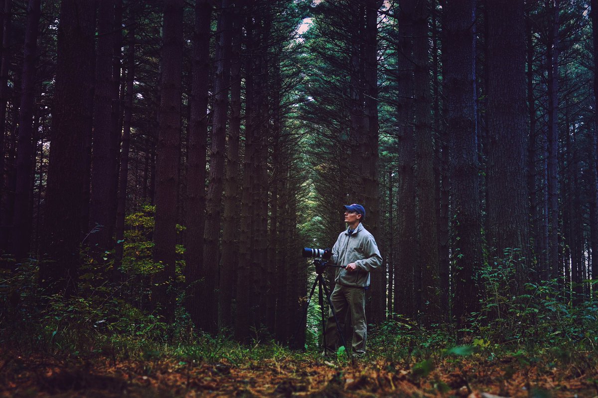 Behind the scenes: A RadiantTV videographer in the forest. Only 6 days until the nationwide launch of #RadiantTV!