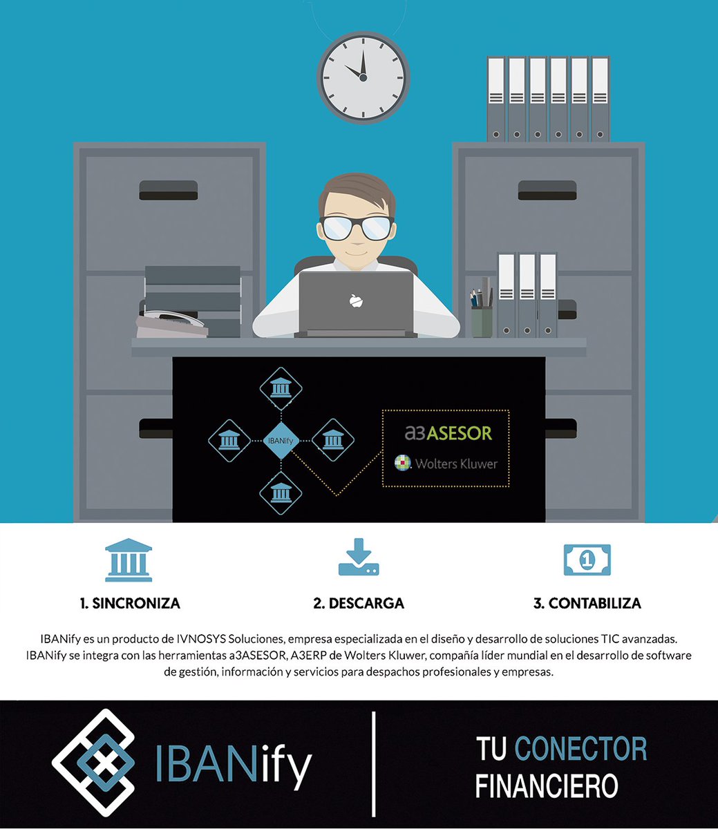 IBANify_'s tweet photo. #IBANify está integrada con las herramientas @a3ASESOR y #A3ERP de @WKAsesores. 
+ Info → https://t.co/cufdkBIzIM https://t.co/nSLPzQhHWC