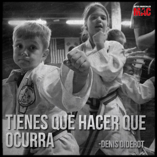 MartialMac's tweet photo. Tienes que hacer que ocurra-Denis Diderot #artesmarciales #Taekwondo #sports #martialarts #macbcn #macsbd #bemac https://t.co/qMnfB1yfj5