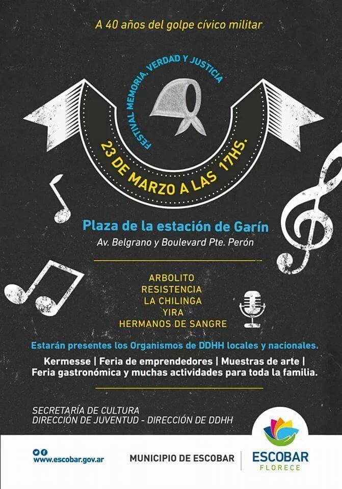 resistenciasoun's tweet photo. Este miércoles 
@Arbolitoweb @lachilingaOK @resistenciasoun 
 repudio al golpe cívico militar  plaza de Garin gratis https://t.co/KlCOL1TV75