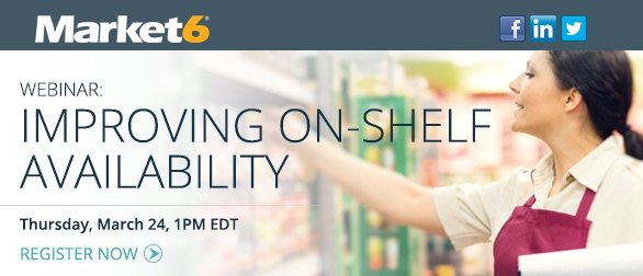 TonyAgresta2's tweet image. #Analytics used to solve problems in out of stocks - 5 steps to #retail success learn.market6.com/webinar-on-she… #cpg