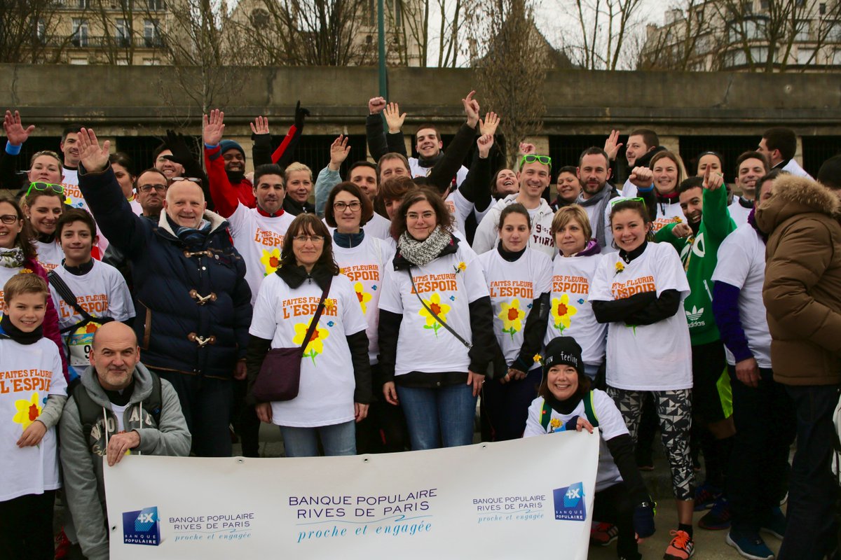 Les collaborateurs <a href="/BP_RivesParis/">BP Rives de Paris</a> ont couru hier contre le cancer avec <a href="/institut_curie/">Institut Curie</a> #UneJonquillePourCurie
