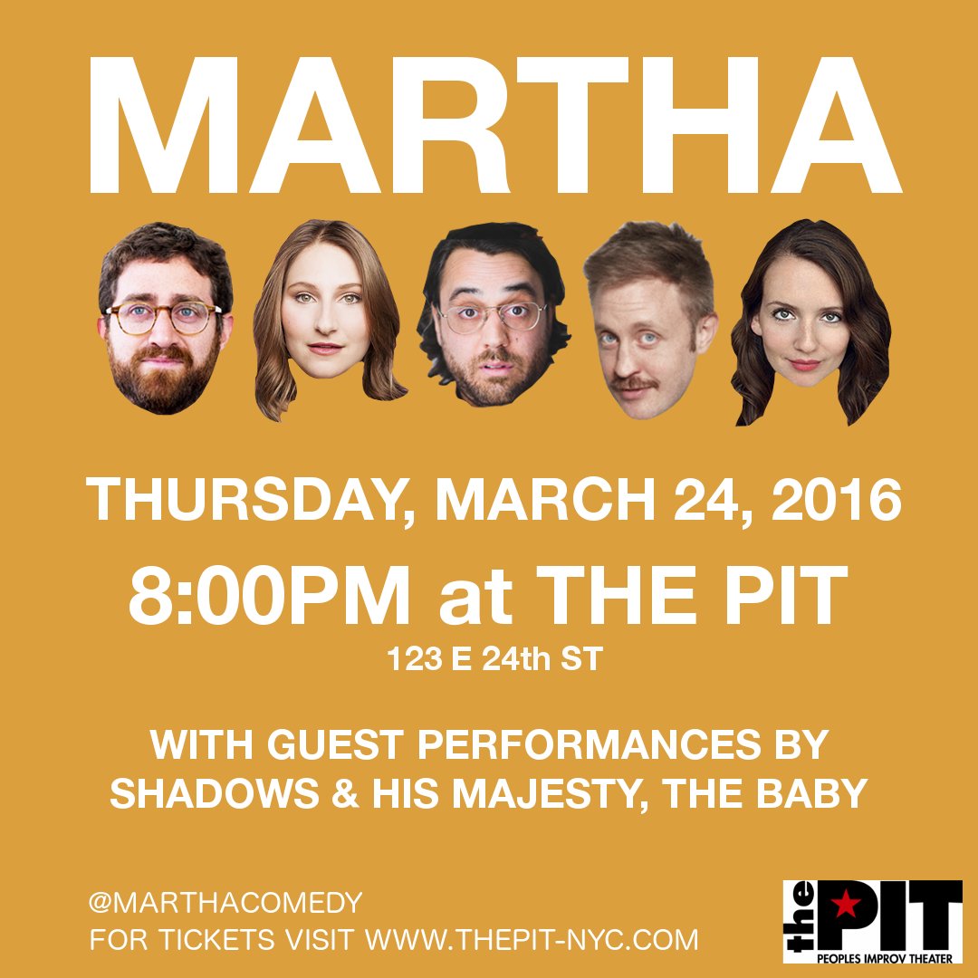 MARTHACOMEDY's tweet photo. LIT @thepitnyc This Thursday! 8PM! #marthacomedy #thepitnyc #nyimprov

Tickets: https://t.co/sFiWETiGjg https://t.co/6uxUe6KXIn