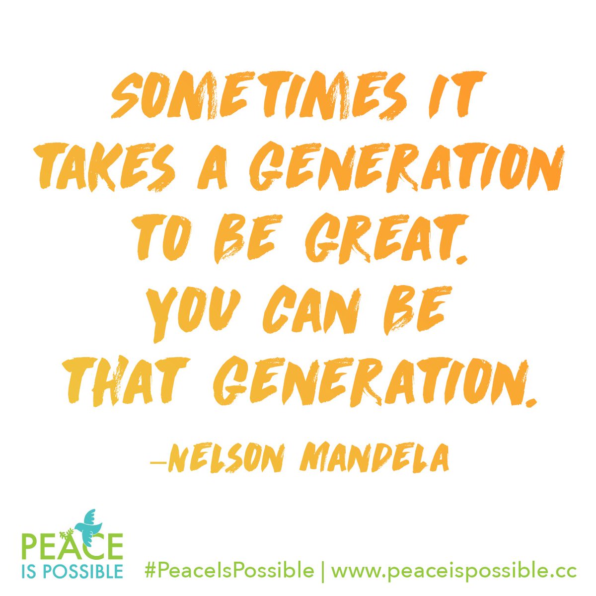 #PeaceIsPossible take the commitment at peaceispossible.cc