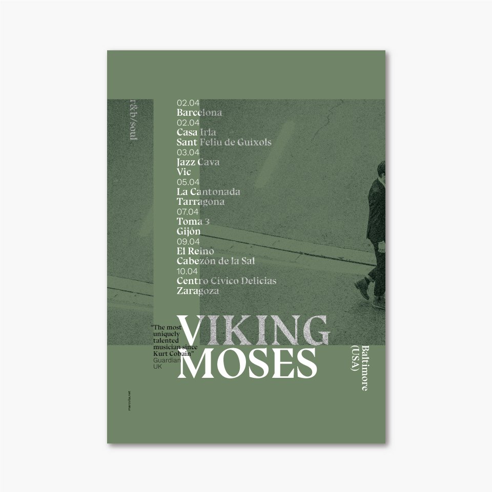 Avui toca <a href="/VikingMoses/">Viking Moses</a> a @elcafeciutadans. Aquest és el potser que hem fet per la gira de l'artista de Baltimore.