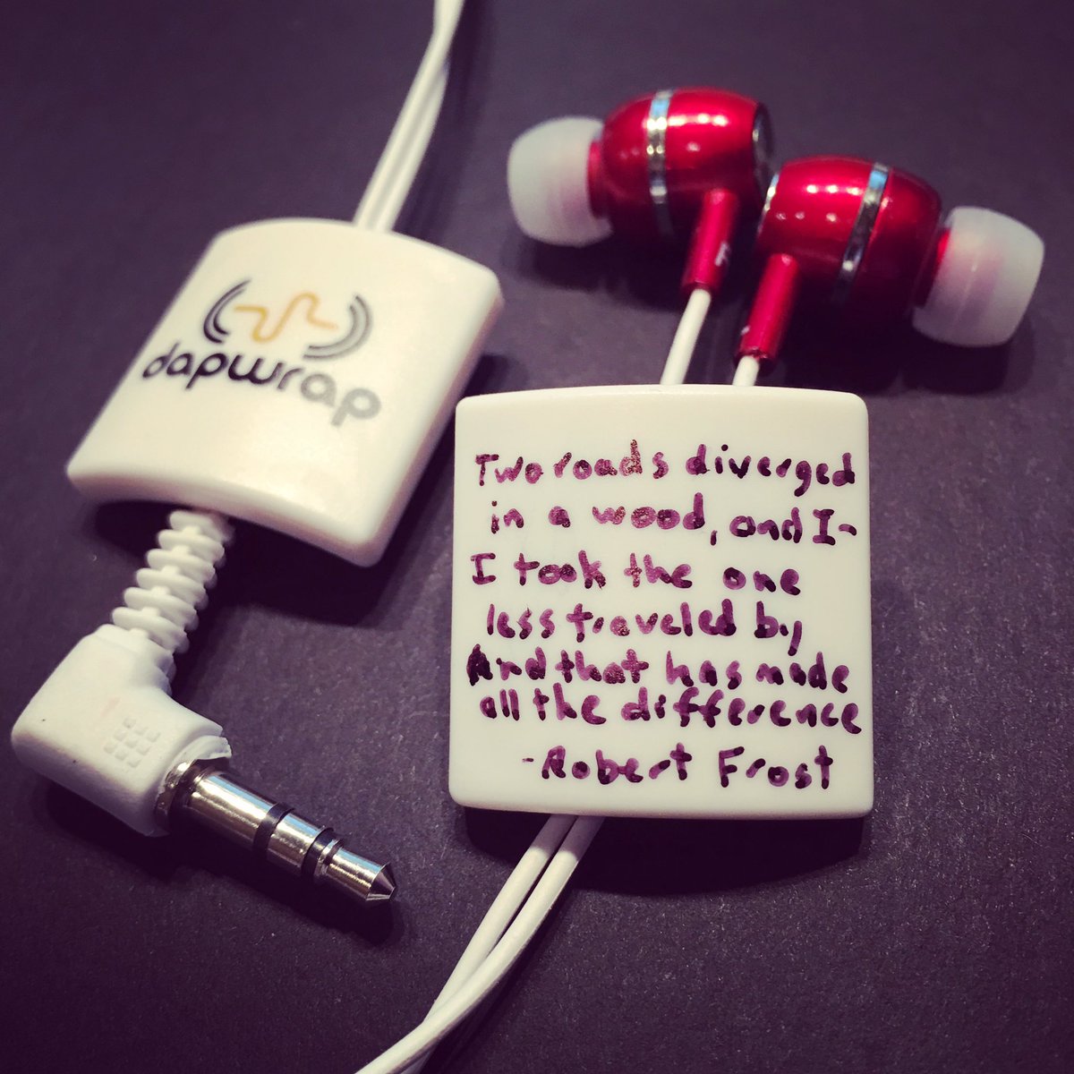 DapWrap's tweet image. #WorldPoetryDay #RobertFrost #CordWrap