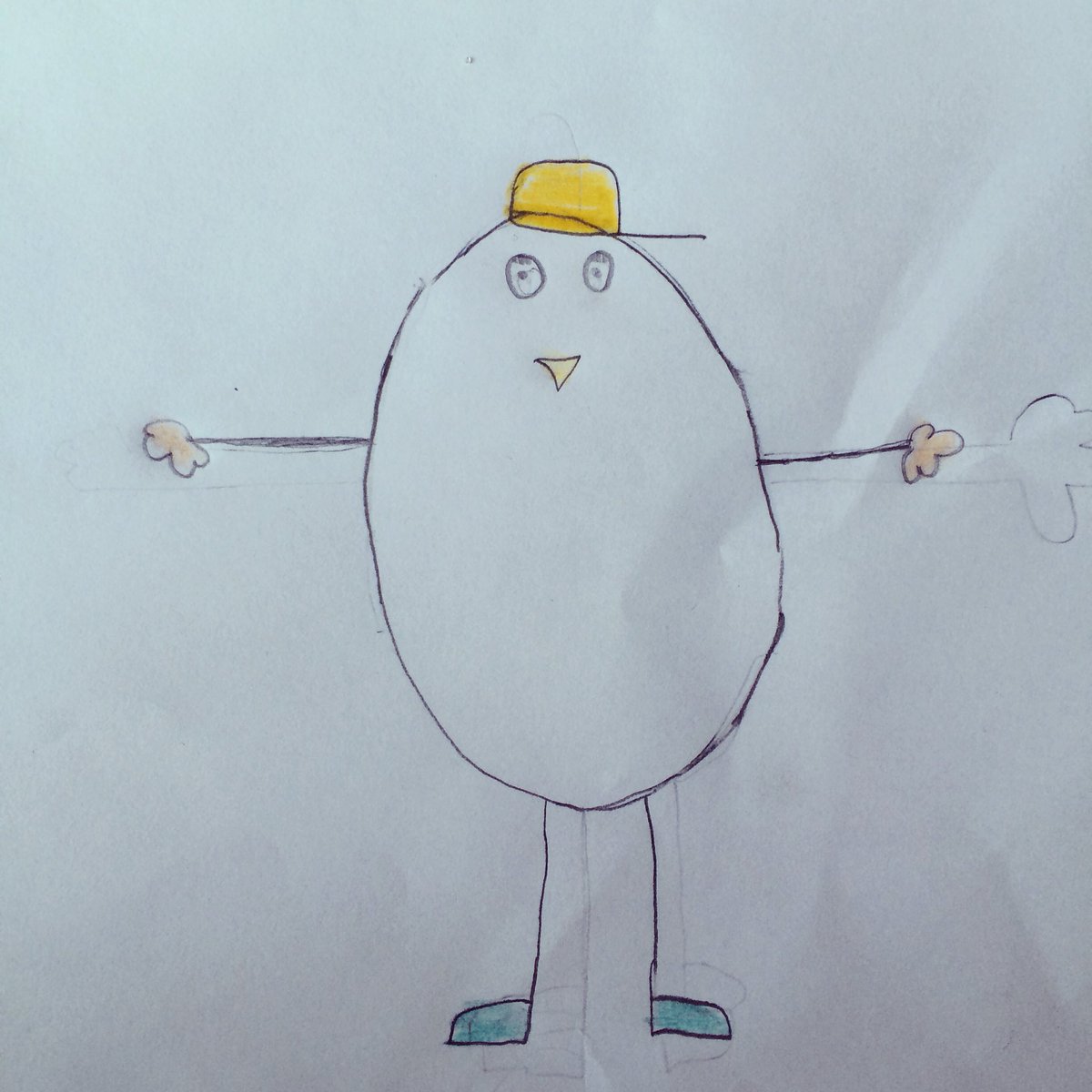 Olmheim's tweet photo. Isak 8 år har laga påsketegning av onkel Stig Ove. God påske! https://t.co/A46wJsfadY