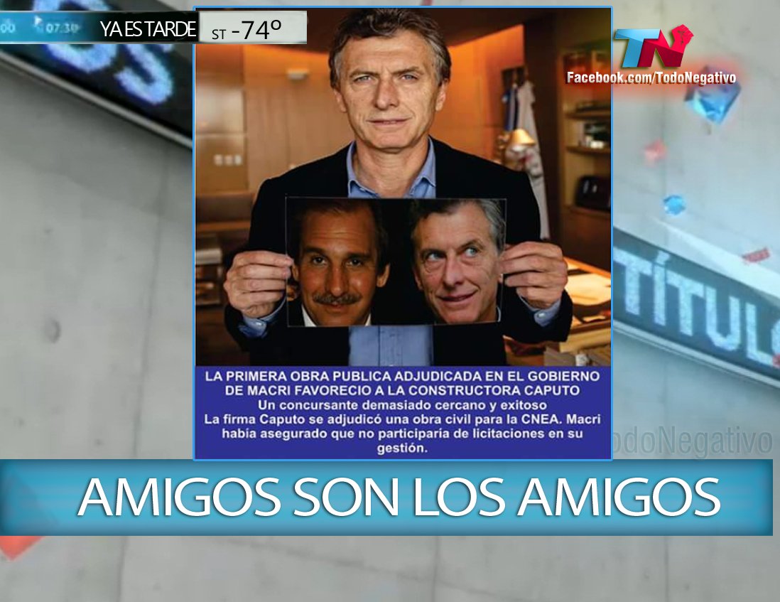 TodoNegativo's tweet photo. Para nuestro Mau la amistad es lo mas importante por eso a " su hermano" Le otroga todas lasl icitaciones que puede https://t.co/EAU9UffZ9M