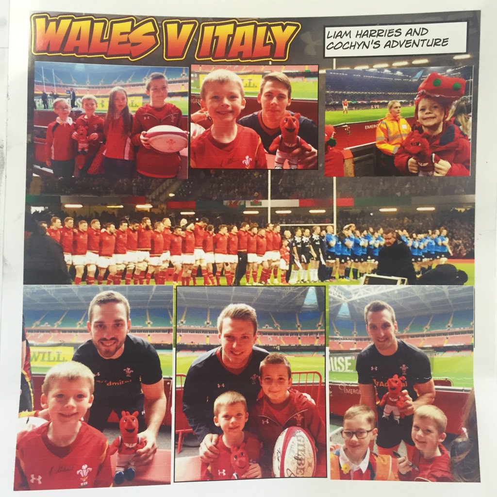 ScarletCochyn's tweet photo. I've had a wonderful weekend, meeting the Welsh team Friday and watching the game on Saturday 🏉😊 #wru https://t.co/B01RWTFndk