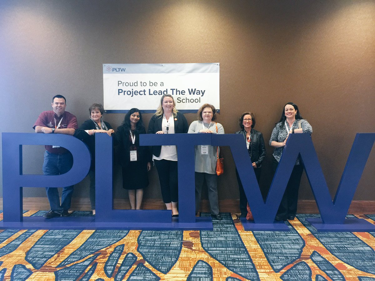 A few of our amazing #SCPLTW teachers at the Summit! #PLTWProud