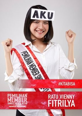 Vinyvers's tweet photo. Yuk... Ava baru semangat baru \\^0^// ayo oshi @Viny_JKT48 #KitaBisa #LanjutkanMimpimu o(^▽^)o (/^▽^)/ https://t.co/Nj6jORUFdX