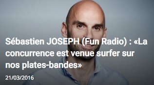 lemediaplus's tweet photo. Quelle est la politique de Fun Radio pour cette nouvelle saison ? Réponse dans media+ https://t.co/aFWDuxHLhA https://t.co/5qLX8sovkI