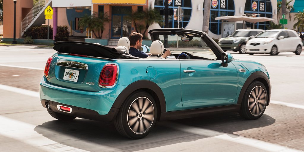 MINI's tweet photo. The new MINI #Convertible. #StayOpen. https://t.co/eLJaKl0pOV https://t.co/iy22gtXeXr