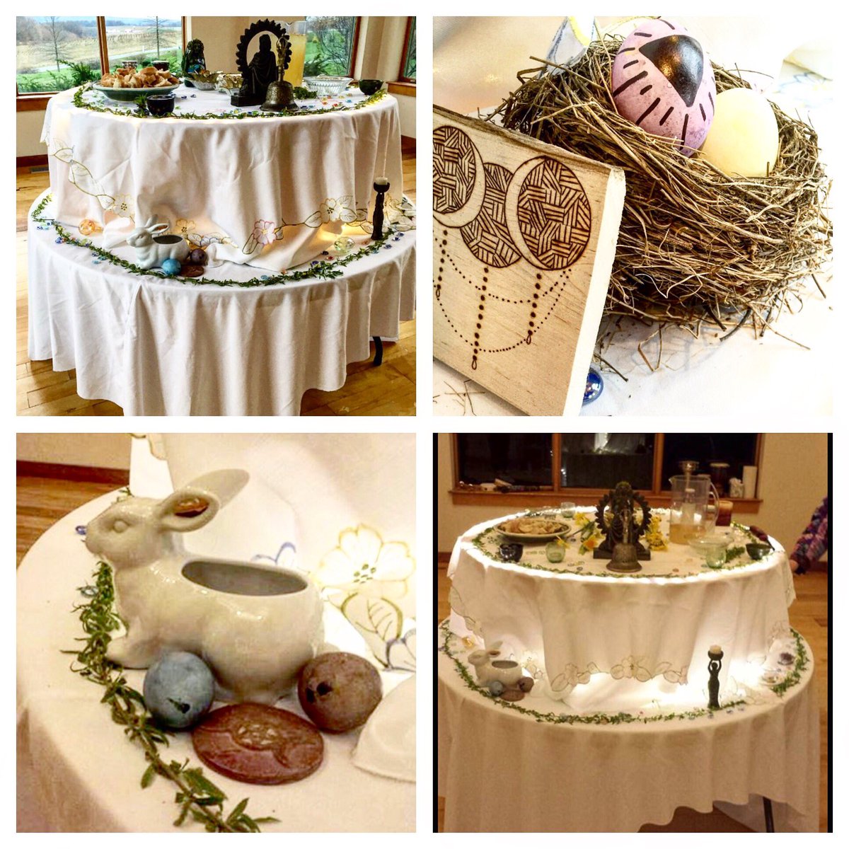 Andinuke's tweet photo. Frederick CUUPS Ostara Ritual @uufrederick ππΈπΏ #HappySpring #Ostara #OstaraBlessings #CUUPS #Ritual #Altar https://t.co/Q9f8Wi5Dyt