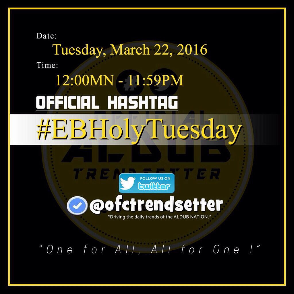 aldubmaiden's tweet photo. Let's watch @EatBulaga's Lenten Specials for today! OHT: #EBHolyTuesday 🙏🏻❤️ Have a blessed Tuesday, everyone! https://t.co/VRzWmPD8Mm