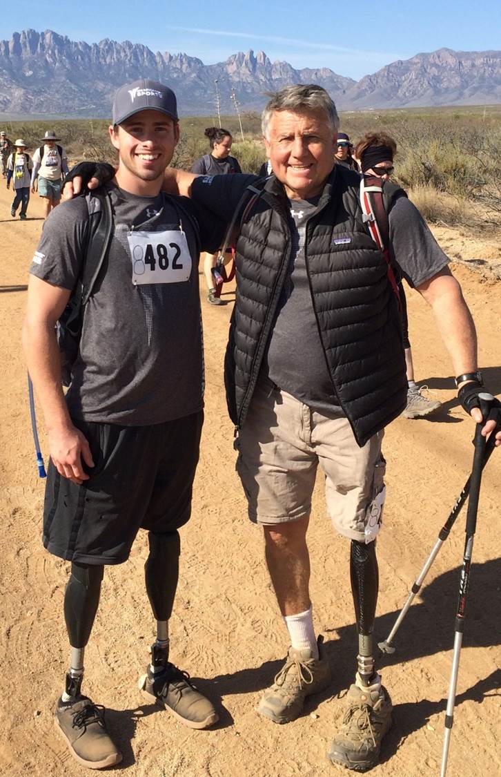 Ian Parkinson lost his legs to an IED in 2011. Yesterday, he completed the 26.2 mile Bataan Memorial Death March!