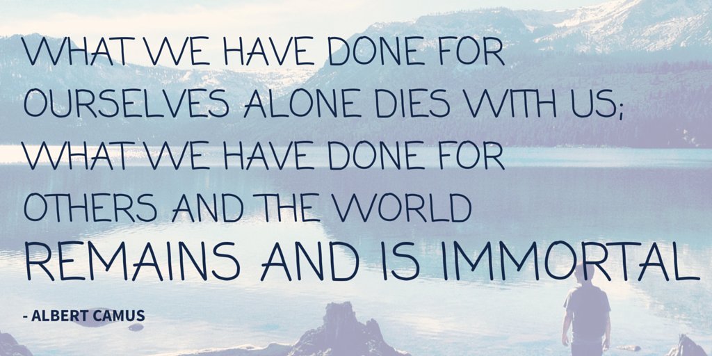 What legacy will you leave behind in helping others? goo.gl/43ag0W