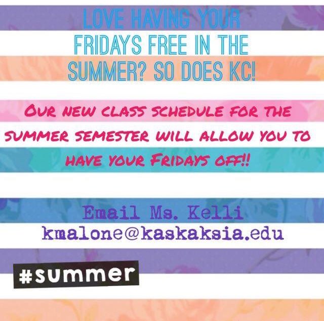 KcCosmetology's tweet photo. #summer #kcfirstchoice #cosmetologistintraining #comeseeus ☀️☀️☀️☀️☀️☀️☀️ email Ms. Kelli! kmalone@kaskaskia.edu https://t.co/qaeGmmJ7pv