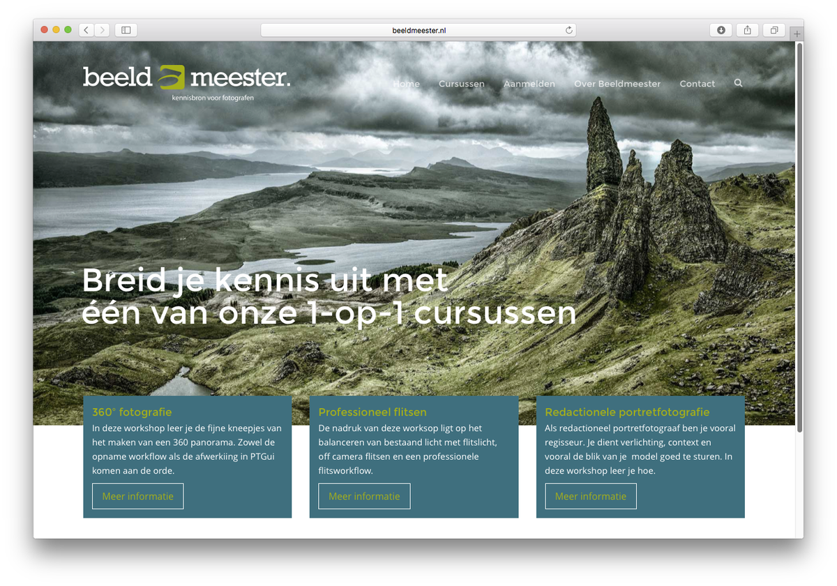De nieuwe site van Beeldmeester is online: beeldmeester.nl