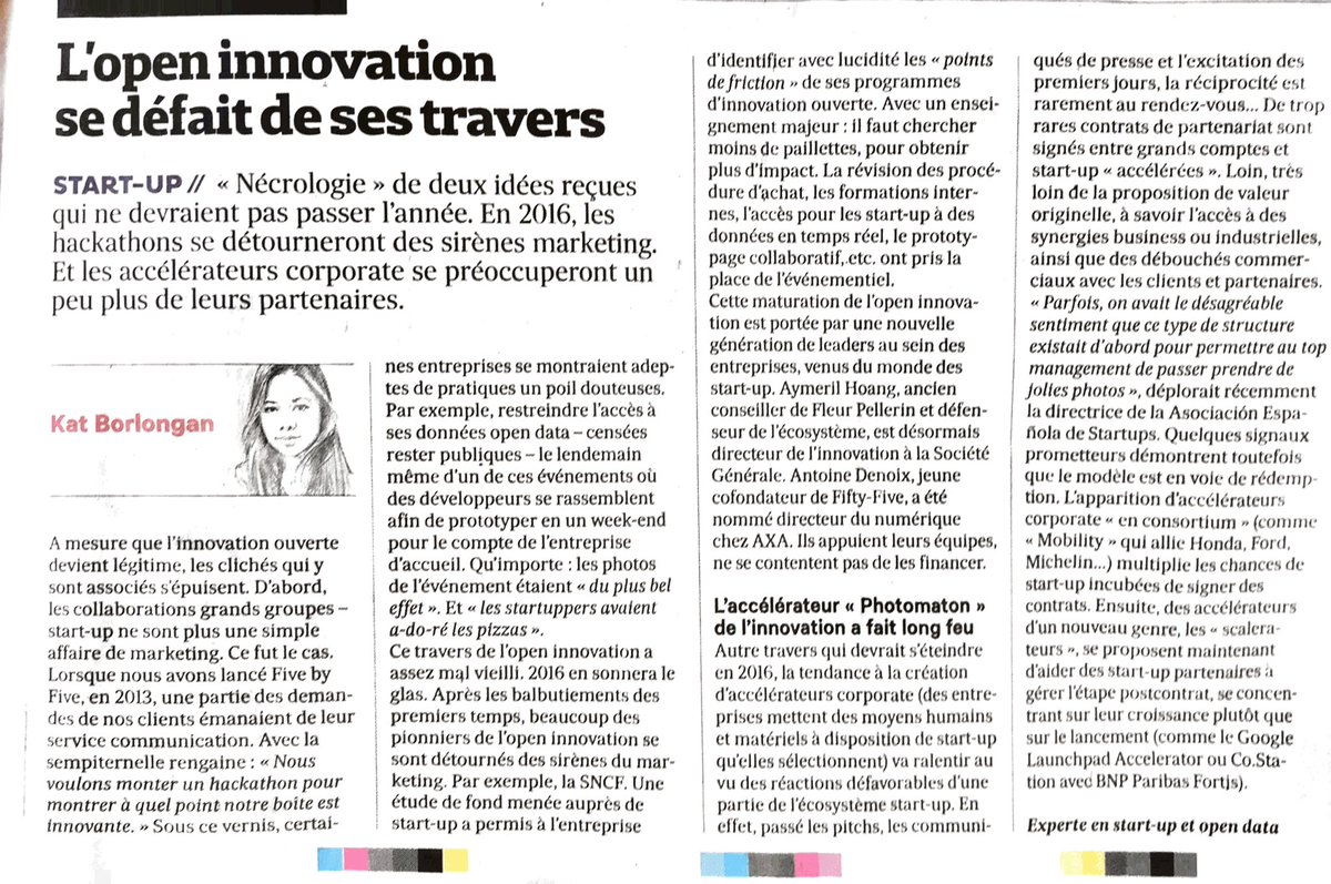 vincentpetre's tweet photo. Nice article from @KatBorlongan on @LesEchos regarding the evolution of #OpenInnovation models. https://t.co/7g3SlFfCrY