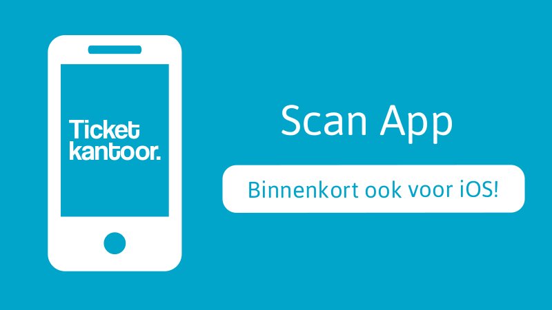 Binnenkort: Scannen met iPhone. 
Heel makkelijk tickets controleren met je mobieltje!
ticketkantoor.nl/blog/binnenkor…