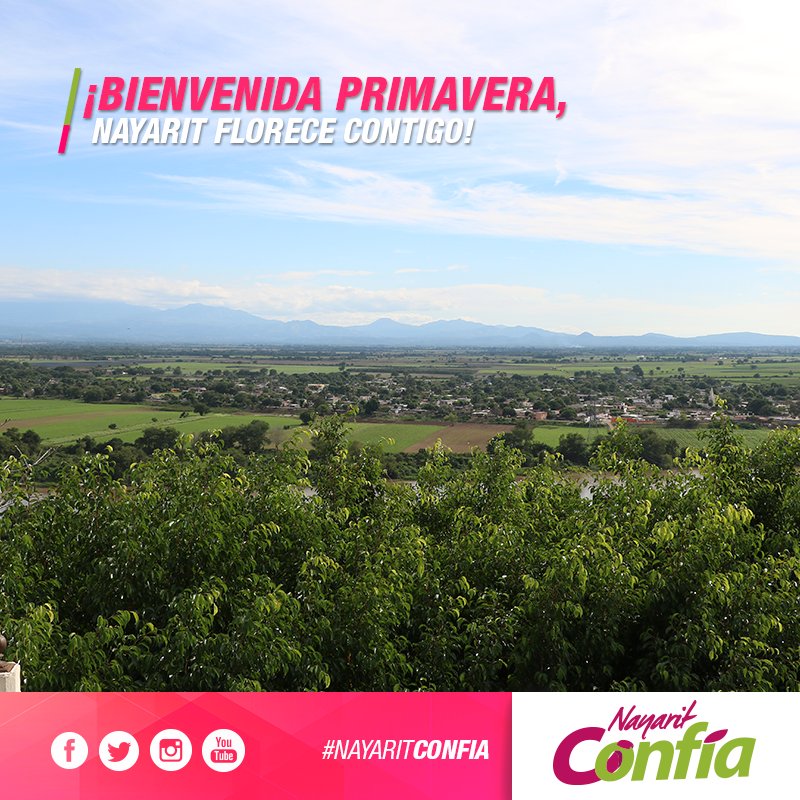 nayarit_confia's tweet photo. ¡Bienvenida Primavera! Estación para que florezca todo Nayarit y también nuestros proyectos. https://t.co/tRE65R5Mu9