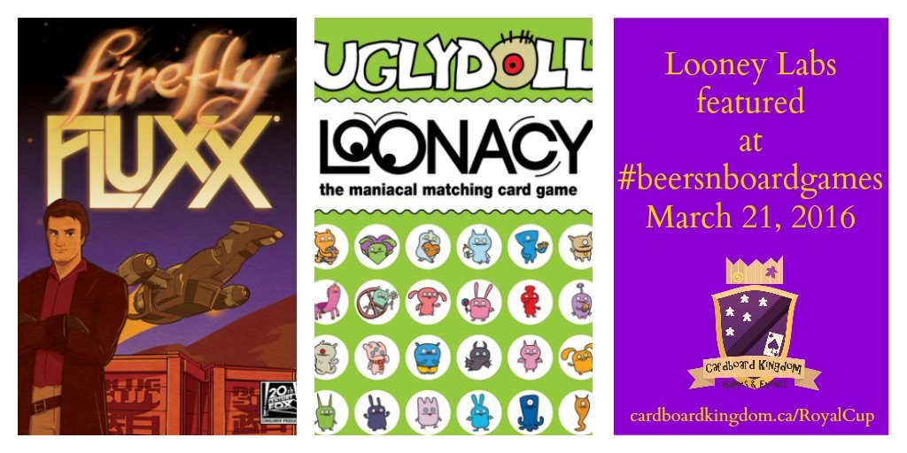 Attn Royal Cup challengers! Tonight's CSE Games feature postponed; get your stamp for trying new Looney Labs games.