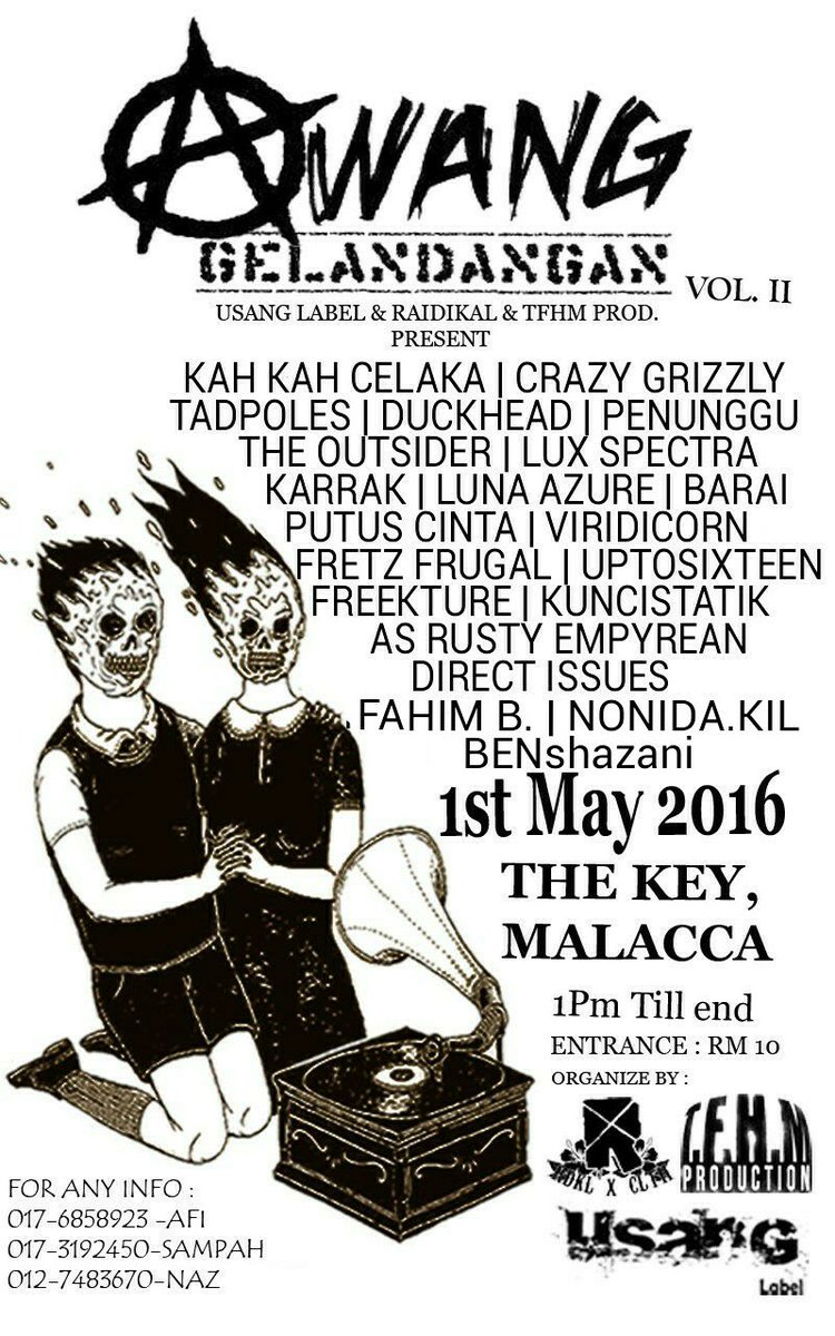 Jenn_Thompson's tweet photo. #NEWFLYER May1,2016 #AwangGelandangan2 2pm TheKey,#MELAKA ft @lux_spectra @crazy_grizzly @freekture @Putus_Cinta_ ++ https://t.co/ouTu0VTJpy