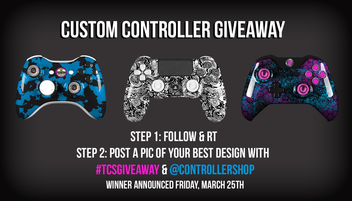 ControllerShop's tweet photo. Time for a GIVEAWAY! More RT's of your design will increase your chances! Start designing at https://t.co/PPPib458X7 https://t.co/jnkwsAnXyv