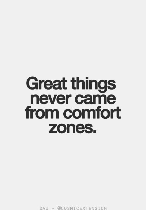syafree's tweet photo. Noted. Great thins never came from comfort zones. https://t.co/kIcfNQBx2t