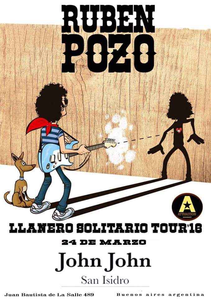 RubenPozoPrats's tweet photo. ¡El Llanero Solitario por el Oeste! 
Este jueves 24 a guitarra y voz en la JOHN JOHN de San Isidro. Abren 7 Abriles. https://t.co/E3xDHwfw1B