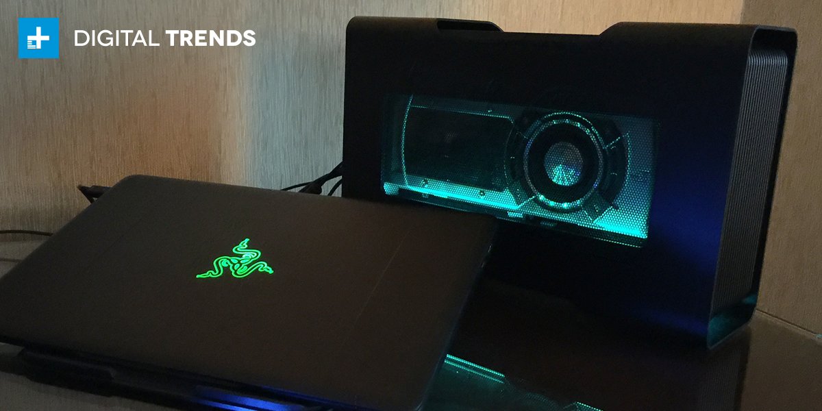 Razer's tweet photo. "Razer’s Core is here to make any Thunderbolt 3 system ready to game" @DigitalTrends

Read https://t.co/FN1eGraB8k https://t.co/gl3QywjN6F