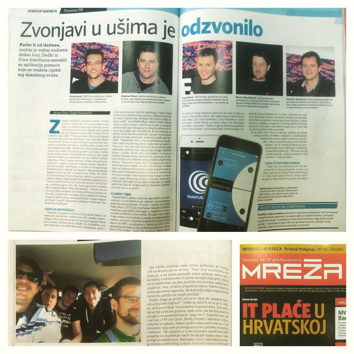 TinnitusOFF's tweet photo. #startup mjeseca u Mreži! 
Počašćeni smo! 
#mreža https://t.co/qNbZ9qpYRz