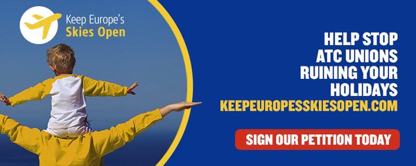 Ryanair's tweet photo. Today's the 42nd French ATC strike since 2009. Sign our petition &amp; help stop these strikes https://t.co/ZIR26qGVRK https://t.co/m63TppBIz4