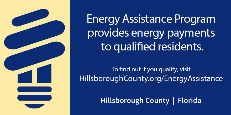 HillsboroughFL's tweet photo. Need assistance with energy payments? LIHEAP is here to help: https://t.co/ktQBNtsEpm https://t.co/vyMmivyp1u