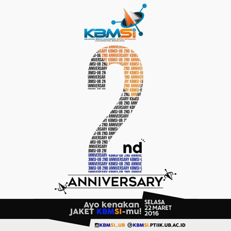 bpmsi_ub's tweet photo. [BERITA PENTING]
Selamat Hari Jadi yang ke-2 untuk kita semua, Keluarga Besar Mahasiswa Sistem Informasi. https://t.co/MOHW8VxxDm