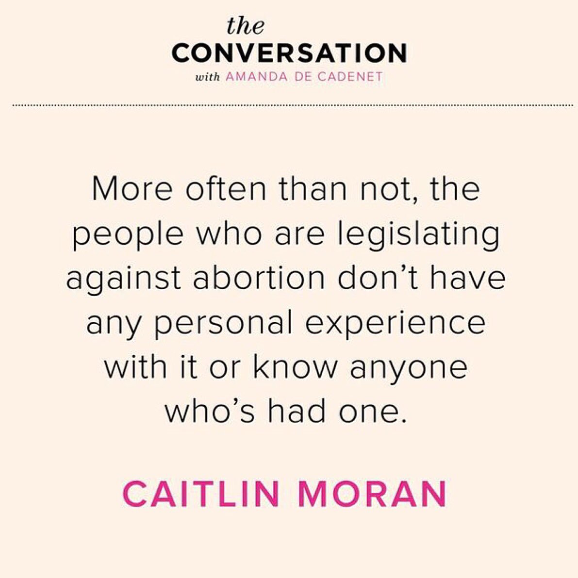 Who has the right to tell you what to do with your body? Take these words of wisdom from @CaitlinMoran.