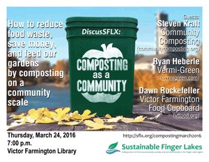 SustainableFLX's tweet photo. Thursday 7pm, see how to reduce &amp; compost food waste - home &amp; on a community scale. https://t.co/BR9A9dgBPs https://t.co/2xwFnvsofN