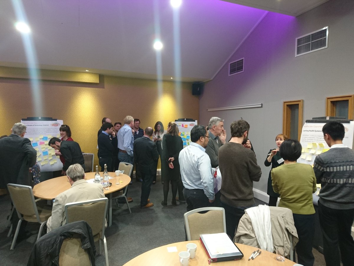 DigitalUoM's tweet photo. #UKHDAN discussing healthcare opportunities for data science @HeRC_Farr @EPSRC @weetwoodhall https://t.co/5f0ZJ6Wy5A