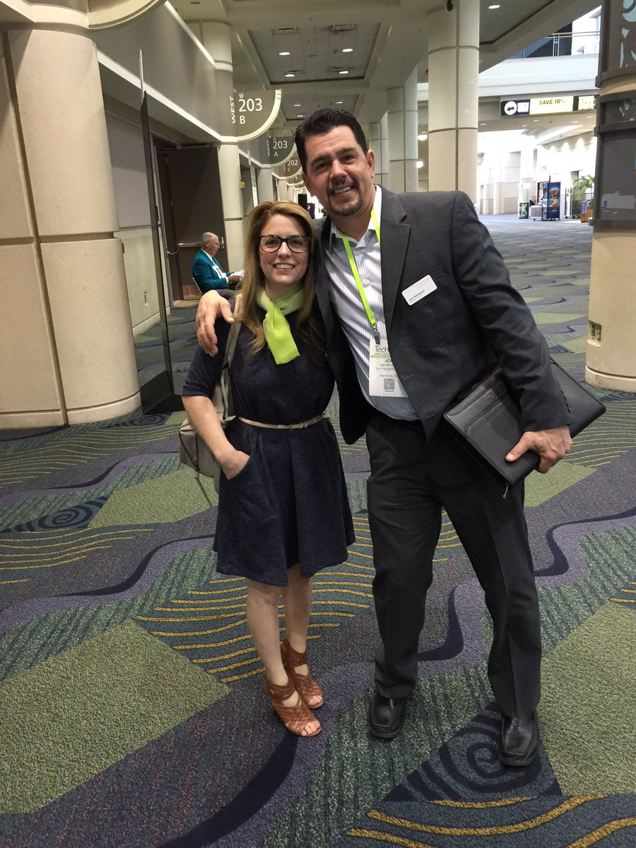 Joe_Tech_Guru's tweet photo. @techomex with Andrea! What a way to start the show! https://t.co/q1aJvTx21y