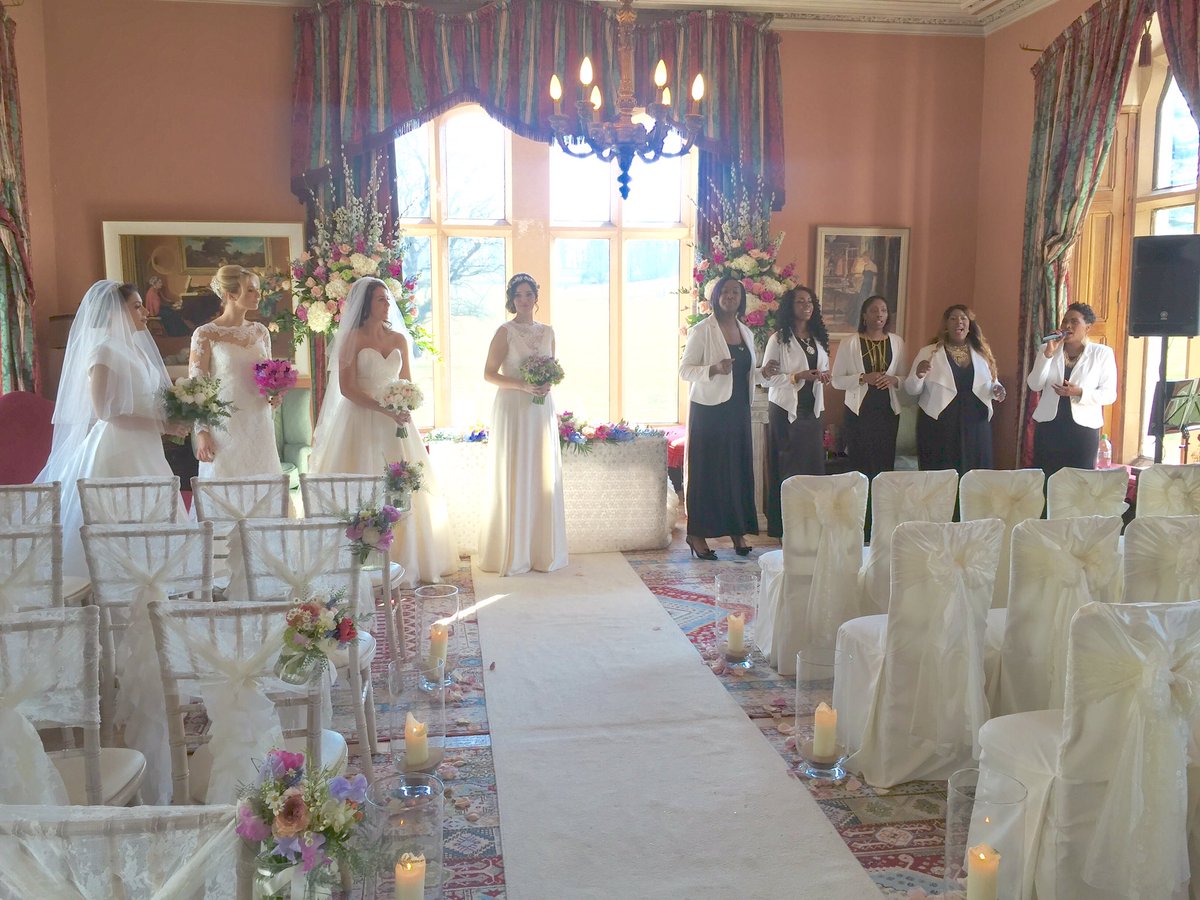 Leighton Hall decorated <a href="/creativecover/">Creative Cover Hire</a> flowers <a href="/FlowerDesign1/">Jason Thompson</a> <a href="/choir4weddings/">GospelChoir4Weddings</a> beautiful dresses on display plus more