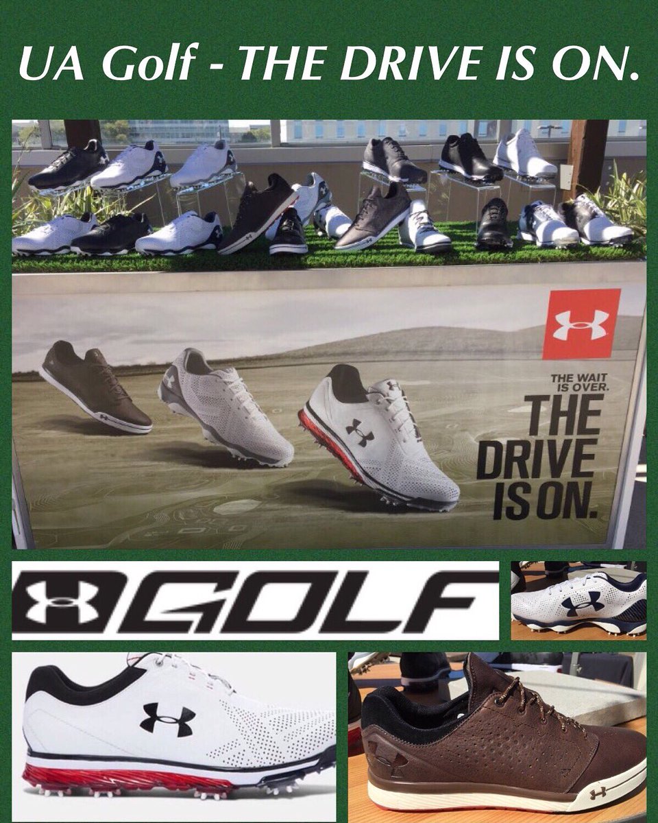 AreUAfan's tweet photo. New golf shoes: Tempo Tour ($220), Drive One ($200), &amp; Tempo Hybrid ($160). #thedriveison #UAgolf #IWILL https://t.co/u2qZ3Abucu