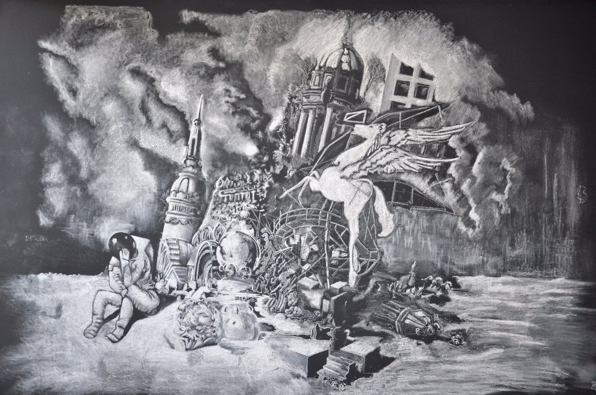 UTAcappa's tweet image. Visible CAPPA: Melancholy Astronaut uta.edu/cappa/news/201…