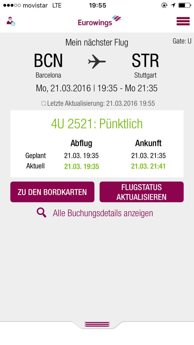 derAndi's tweet photo. Warum hab ich eigentlich die @eurowings App installiert? Für aktuelle Informationen zu meinem Flugstatus wohl nicht. https://t.co/gnEtQnX5He