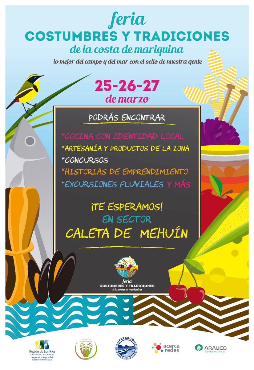 Feria "Costumbres y Tradiciones de la Costa" llega a Mehuín con productos de sello de autor goo.gl/LlHL8K