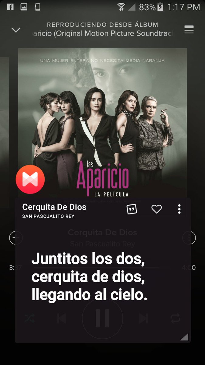 Lunes de escuchar <a href="/LasAparicio/">Las Aparicio</a> y relajarse 😊😊 #LasAparicioforever 😍