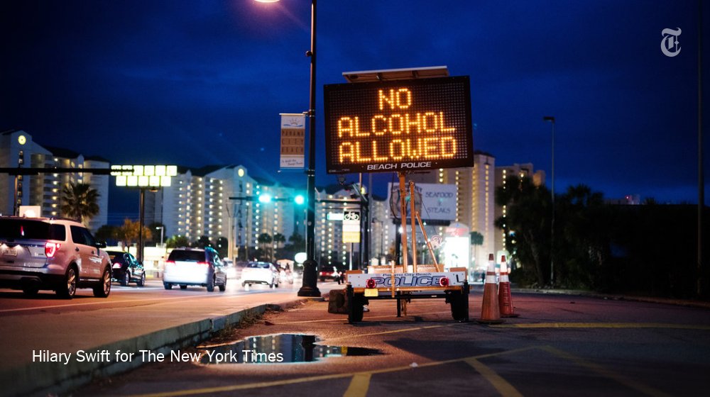 NYTNational's tweet image. With #RIPPCB, spring breakers declared that the party is over in Panama City Beach nyti.ms/1o1M0Wc