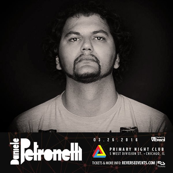 A prolific #Techno and #TechHouse producer/DJ, catch <a href="/danielepetronel/">Daniele Petronelli</a> at <a href="/Primarypresents/">Primary Chicago</a> on Saturday, March 26th!