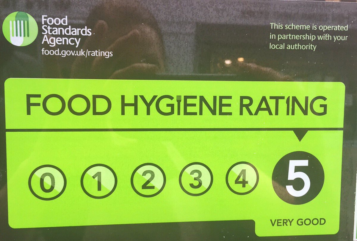 Unexpected visitor today. This is our 12th year with excellent rating. We are very proud 😃 #foodsafety #hitchin