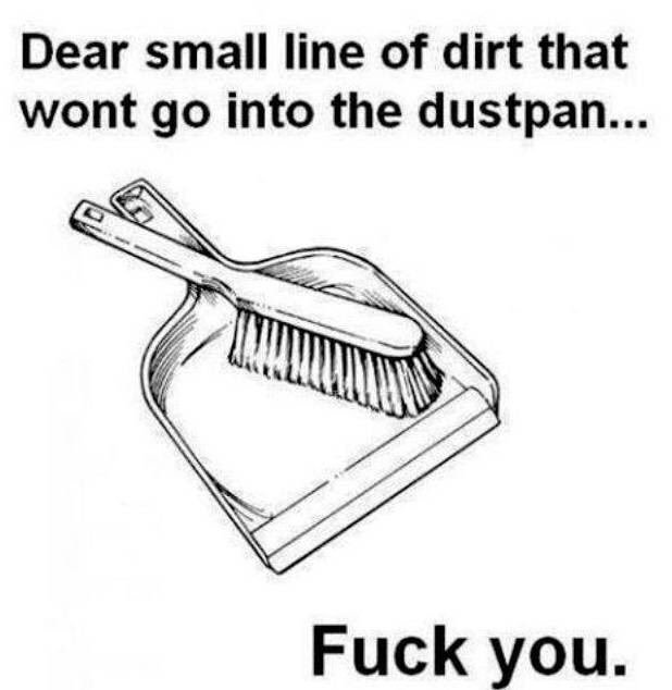 LadyyBug88's tweet photo. 😂😂😂 yesssss!
#DustPan #SmallLine https://t.co/B00DjHxCuT